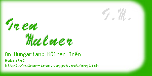 iren mulner business card