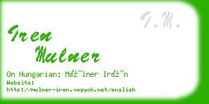 iren mulner business card